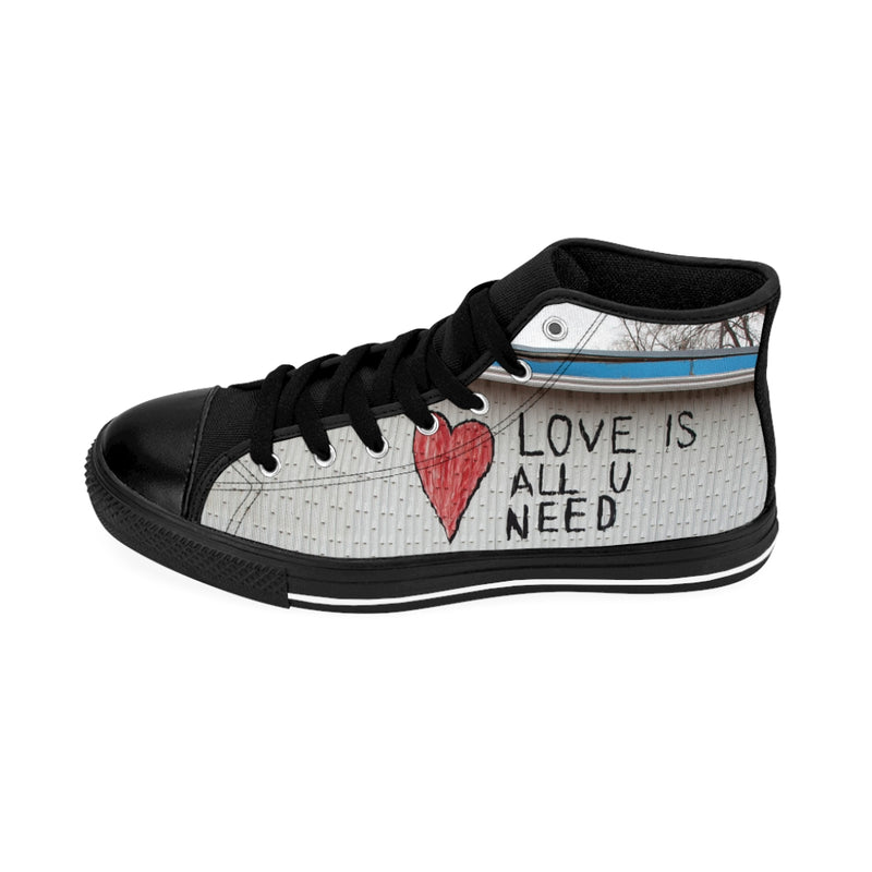 Love Is All U Need Men's High-Top Custom Sneakers-Every Picture Tells...