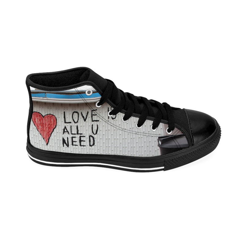 Love Is All U Need Men's High-Top Custom Sneakers-Every Picture Tells...