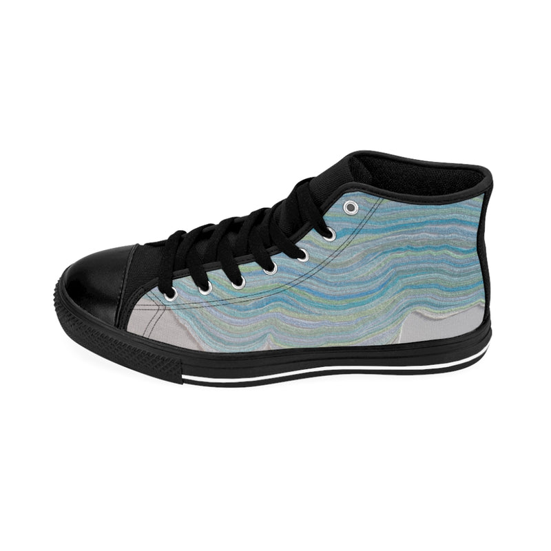 Ocean Dreams Men's High-Top Custom Sneakers-Every Picture Tells...