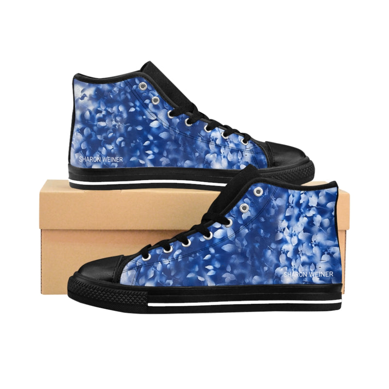 Remembrance Blue Women's High-Top Custom Sneakers